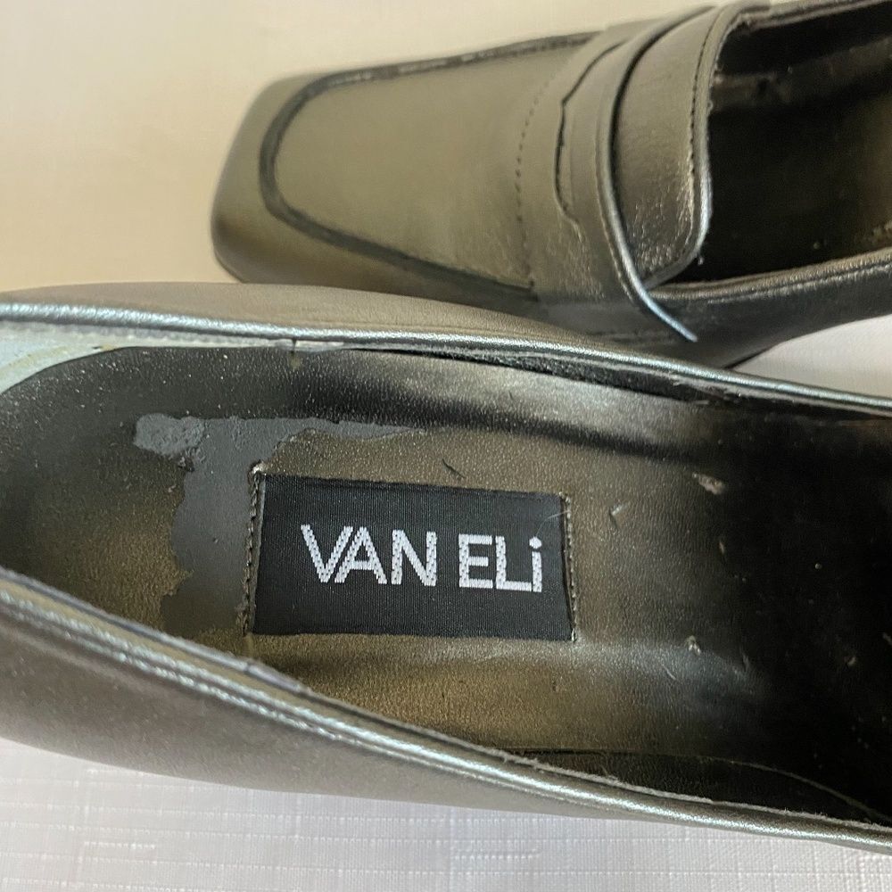 VANELi Pewter colored Square Toe Pump dress shoe size 9.5 - Picture 8 of 12
